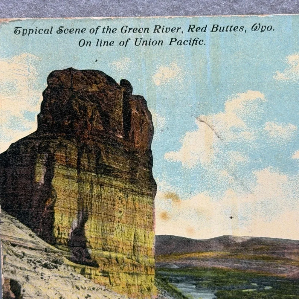Red Buttes Wyoming Union Pacific Railway Line Rutherford TN Post 1900s POSTCARD